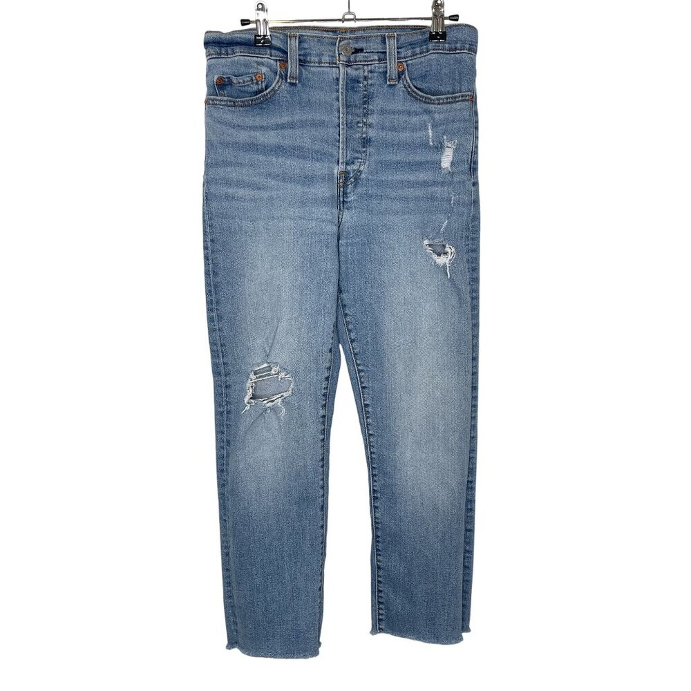 Levis Distressed Wedgie Straight, 29